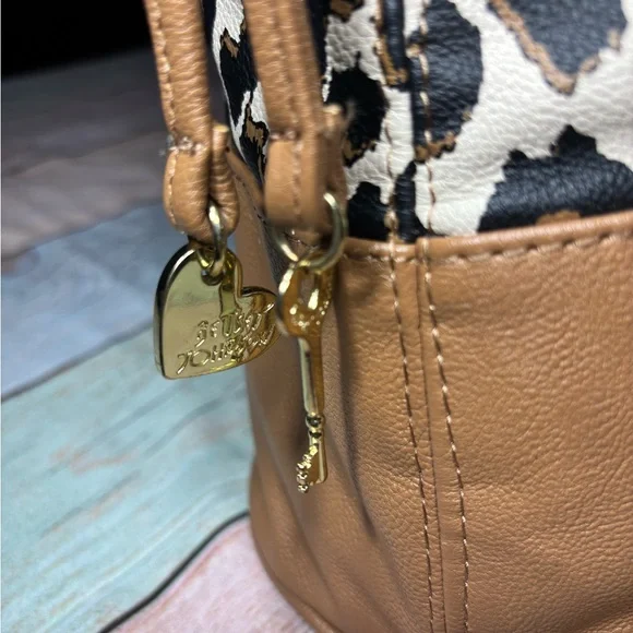 Betsey Johnson Tan Leopard Print Tote Bag - Picture 8 of 16